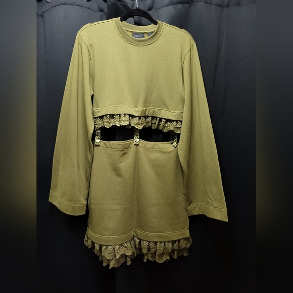 Puma By Rihanna Fenty Kimono Sleeve Suspender Dress - Picture 1 of 8